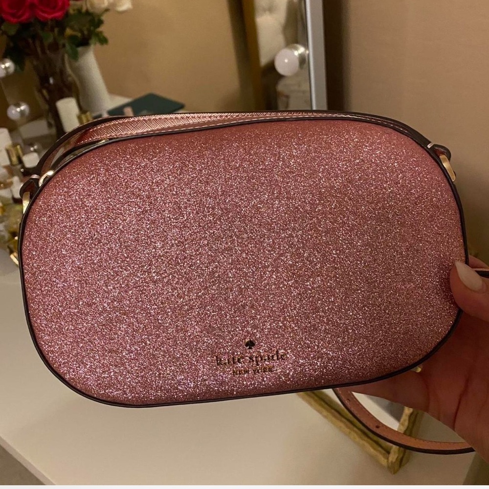 Kate Spade✨❤️💖Rose Glitter Crossbody Bag